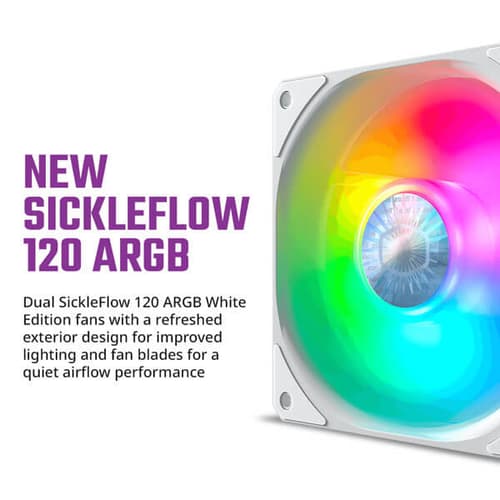 Cooler Master MasterLiquid ML240L ARGB V2 White Edition CPU Liquid Cooler